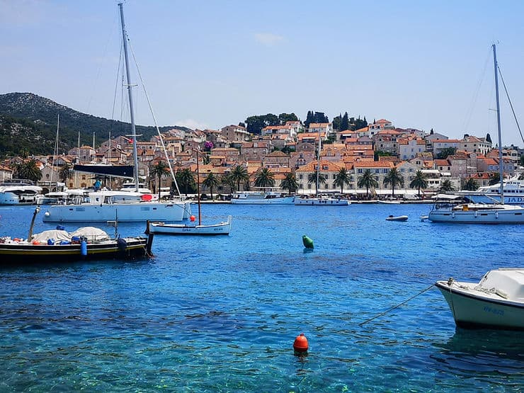 The fishing port of Hvar Town 