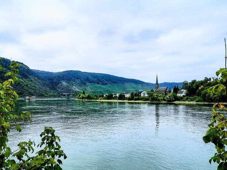 The Rhine river, along Germany's Romantic Road route