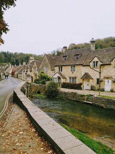 The pretty village of Castle Coombe in the Cotswolds