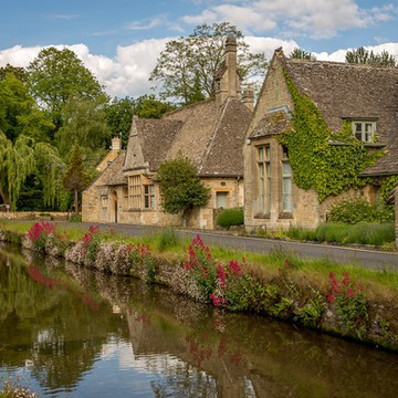 The pretty village of Lower Slaughter, in the Cotswolds 