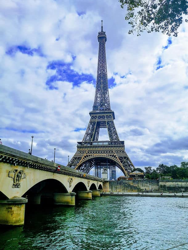 The Eiffel tower, Paris' most famous landmark
