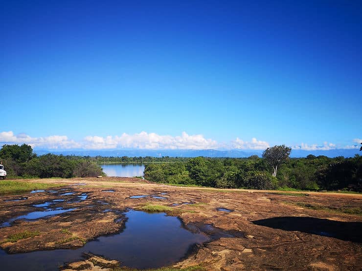 Udawalawe Reservoir in Udawalawe National Park, Sri Lanka 