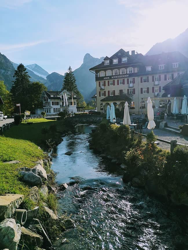 The pretty town of Kandersteg, Switzerland 