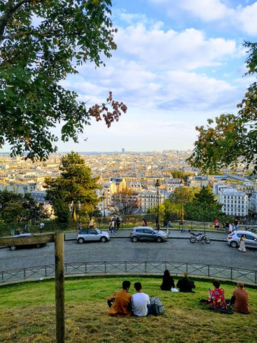 The view from the Sacre-Coeur, Paris
