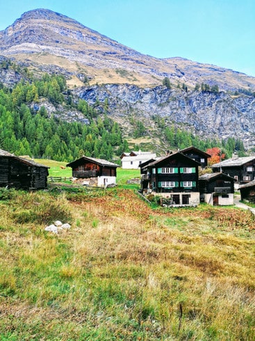 The hamlet of Blatten, Zermatt, Switzerland 