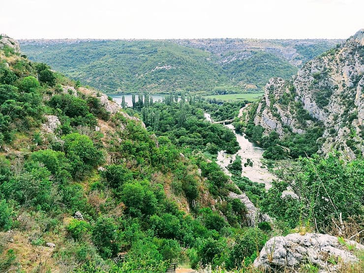 Roski Slap waterfall in Krka National Park, Croatia