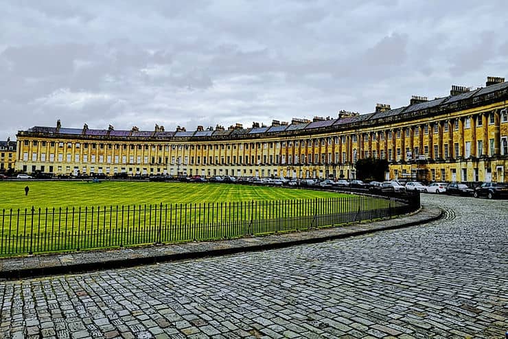 The Royal Crescent, one of Bath's most iconic landmarks 