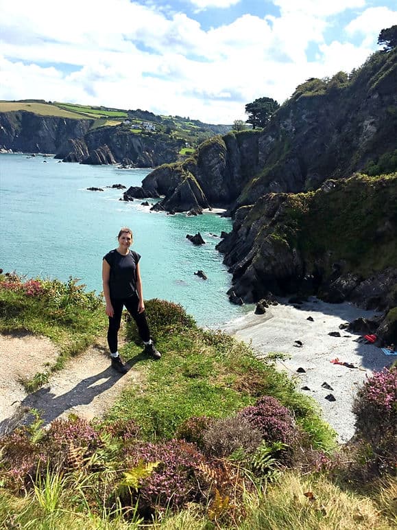 Stunning views across Lee Bay and the surrounding coves on the South West Coastal path, Devon