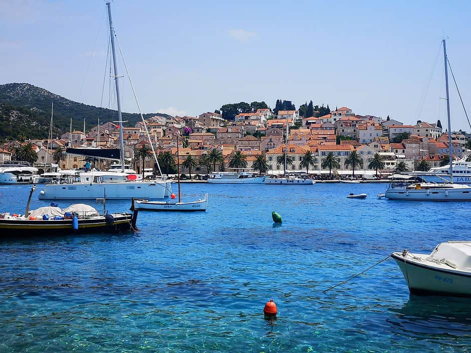 Hvar Town harbour, Croatia