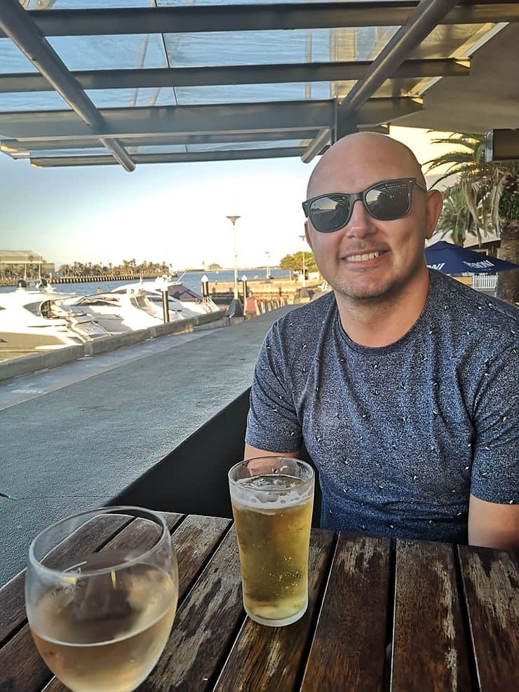 Enjoying drinks in the harbour, one of the best things to do at night in Newcastle, New South Wales, Australia