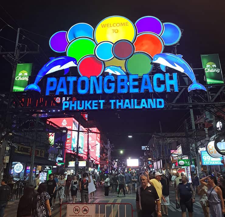 The famous Bangla Road at Patong Beach, Phuket, Thailand
