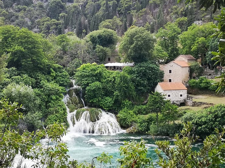 An Ethno village near Skradinski Buk in Krka National Park, Croatia