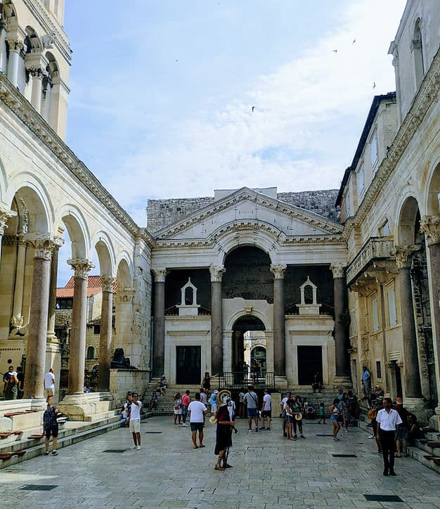 Diocletian's Palace in Split, Croatia