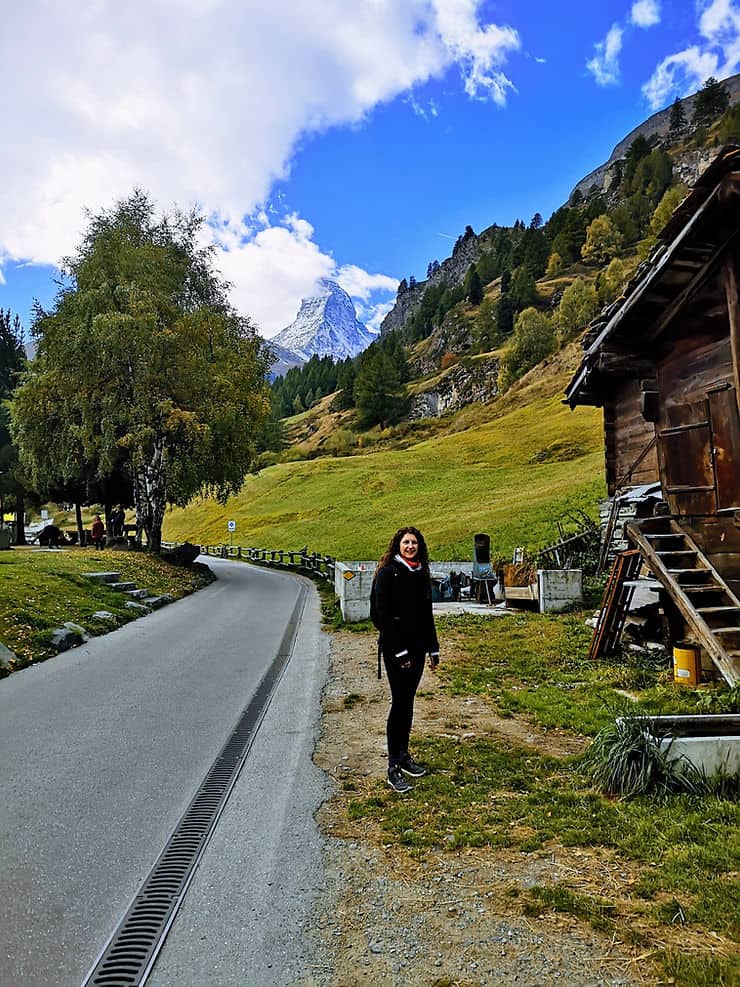 The Kulturweg hiking trail, Zermatt, Switzerland 