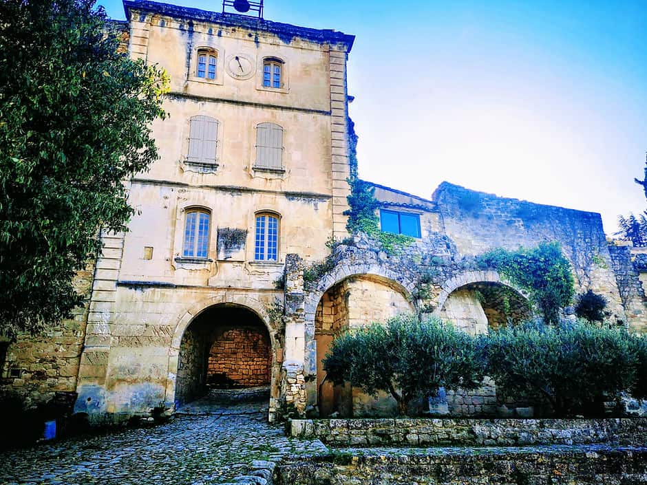 A rustic stone building in the centre of Oppede le Vieux in Provence