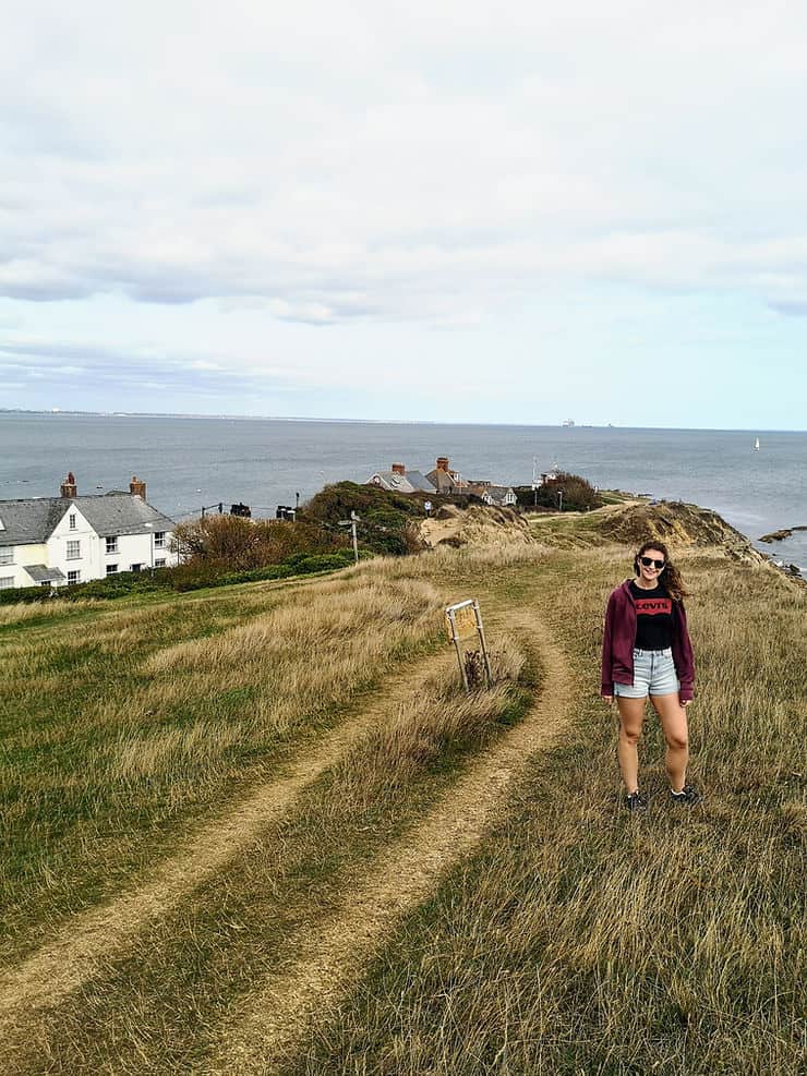 Coastal views from the Down Country Park in Swanage, Dorset