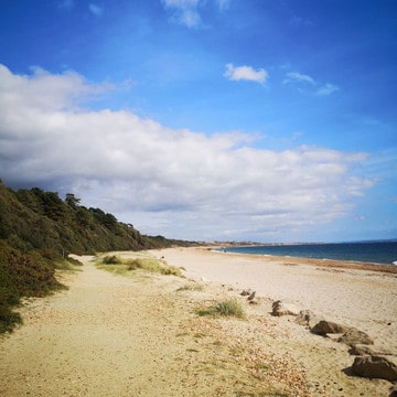 Hengtisbury Head Beach and Nature Reserve, in Dorset, England