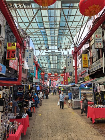 Jalan Petaling market in Kuala Lumpur's Chinatown