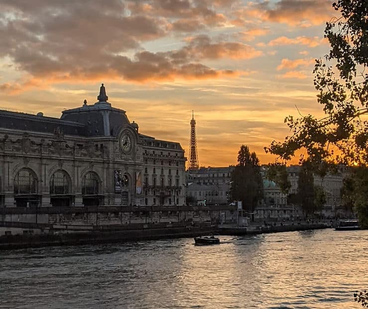 Sunset over the River Seine, Paris