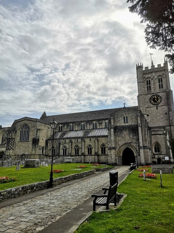 The church of Christchurch in Dorset, England