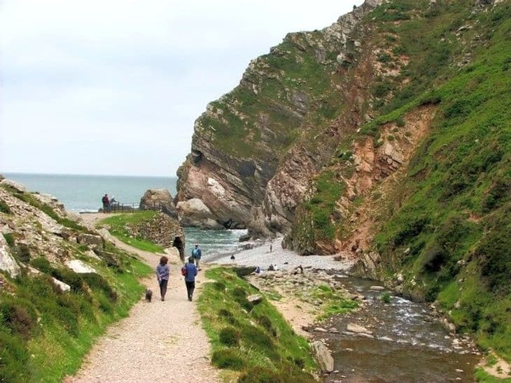 Heddon's Mouth at Heddon Valley National Trust, Devon 