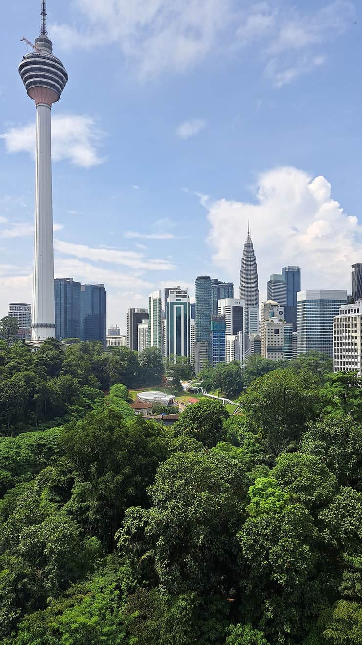 The Menara Observation Tower and the Kuala Lumpur Eco Forest Park