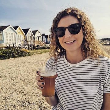 Mudeford Sandback, in Dorset, with it's pretty pastel coloured beach huts