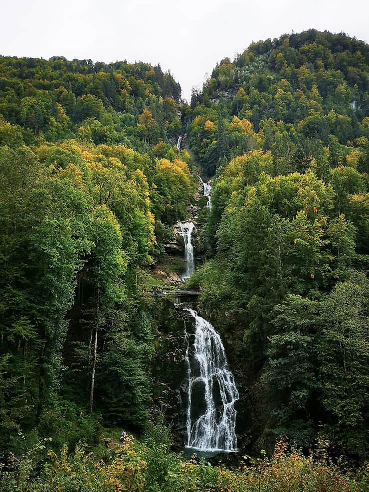 The Giessbach Waterfall, Switzerland 