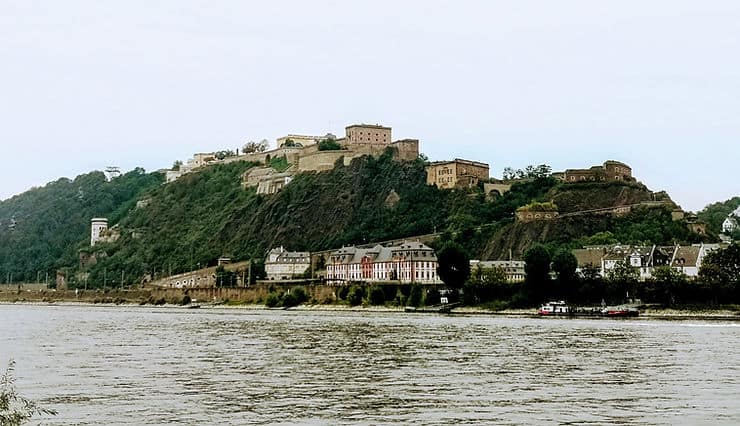 The Ehrenbreitstein Fortress, Koblenz, Upper Middle Rhine Valley, Germany