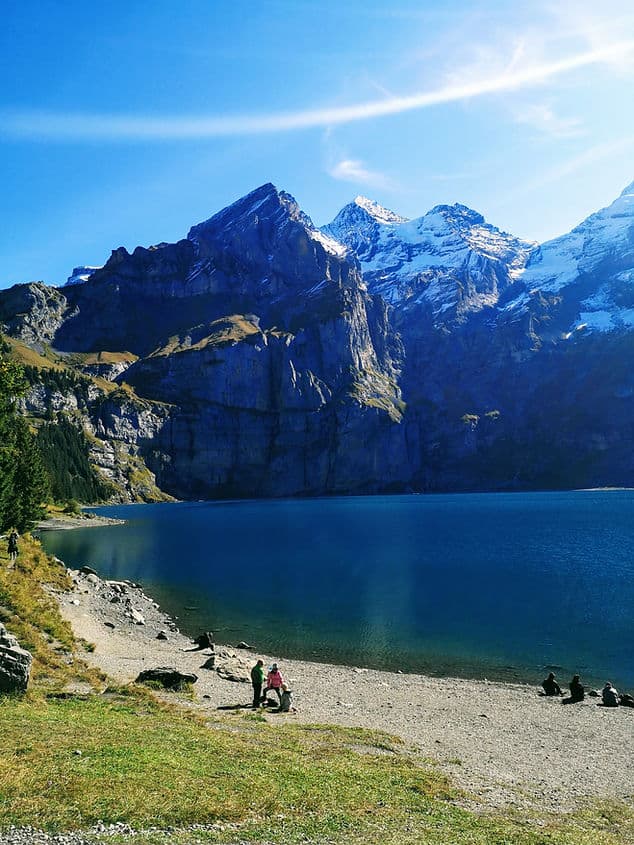 Oeschinensee in Kandersteg, Switzerland 