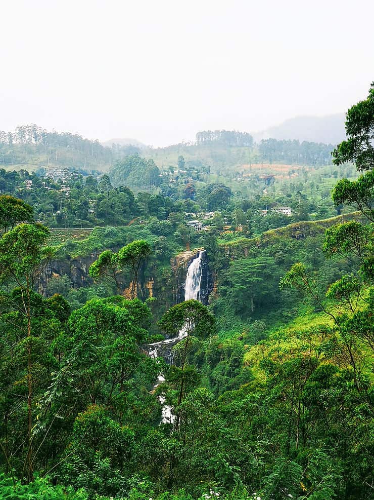 St. Clairs falls, in the hill country of Nuwara Eliya, Sri Lanka 