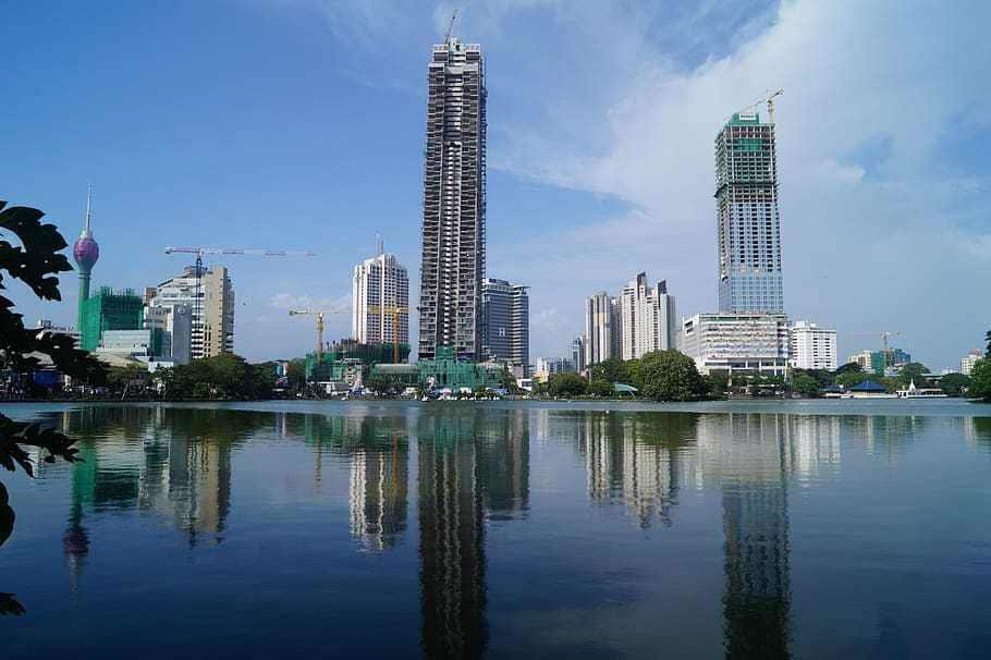 Beira Lake, in Colombo, Sri Lanka 